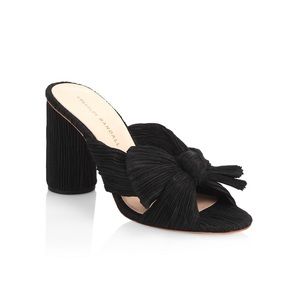Black Loeffler Randall Penny Knot Mules Size 8